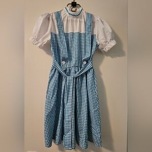 Spadehill Women's Halloween Dorothy Costume Blue White Gingham Dress Size S 4-6